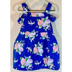 Janie And Jack Lavender Bouquet All Bloom Off The Shoulder Toddler Girl Dress 2T